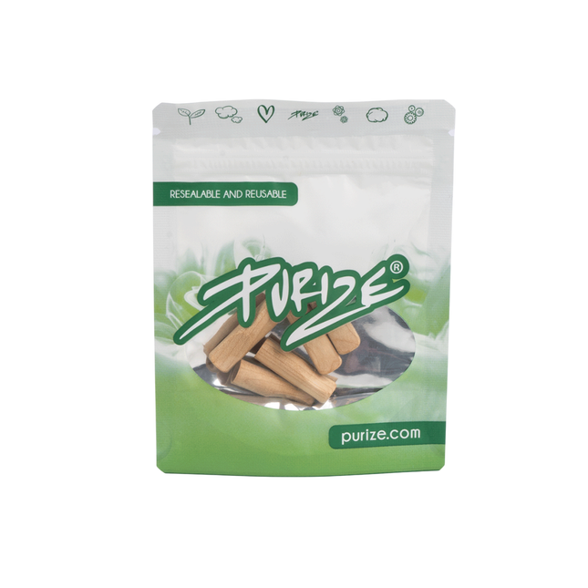 Suport din lemn pentru filtre cu carbune activ 'PURIZE' cu aroma de vanilie | x5