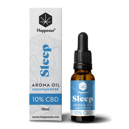 Ulei CBD 10% cu terpeni 'HAPPEASE' pentru somn | Mountain River - 10ml.