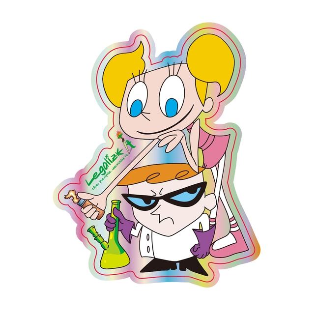 Sticker holografic 'LEGALIZEIT' Bros 4 Ever | 6,96x9cm.