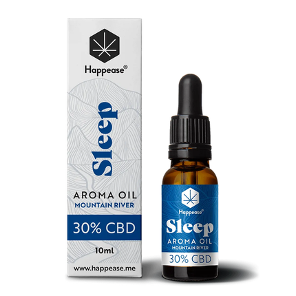 Ulei CBD 30% cu terpeni 'HAPPEASE' pentru somn | Mountain River - 10ml.
