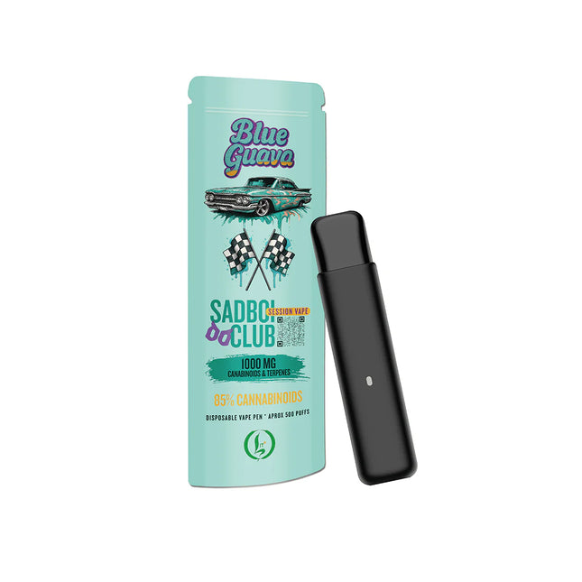 Vaporizator CBD cu terpeni ‘LEGALIZEIT & SADBOI CLUB SESSION’ Blue Guava | 85% - 1ml.