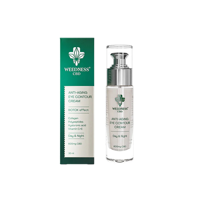 Contur de ochi cu CBD 'WEEDNESS CBD' anti-imbatranire cu efect botox | 600mg. - 30ml.