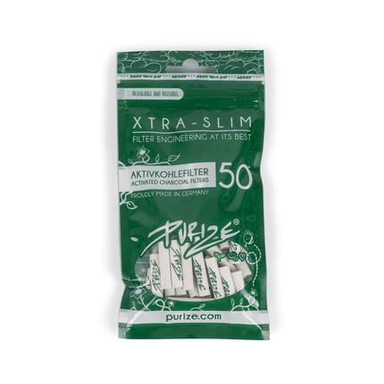 Filtre ‘PURIZE’ cu carbune activ ‘EXTRA SLIM’ Albe | 6mm. – x50
