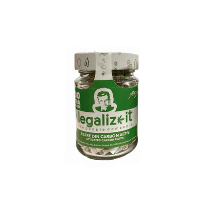 Filtre ‘PURIZE & LEGALIZEIT’ cu carbune activ ‘EXTRA SLIM’ Albe | 6mm. – x100