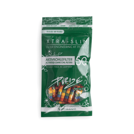 Filtre ‘PURIZE’ cu carbune activ ‘EXTRA SLIM’ Rainbow | 6mm. – x50