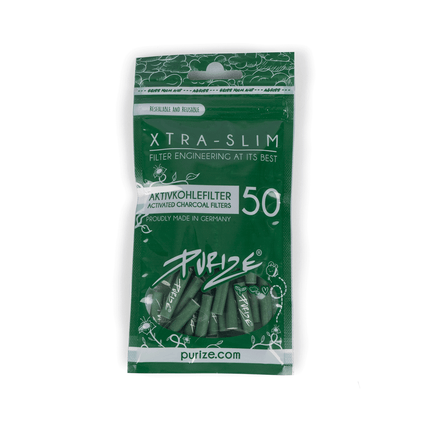 Filtre ‘PURIZE’ cu carbune activ ‘EXTRA SLIM’ Verzi | 6mm. – x50